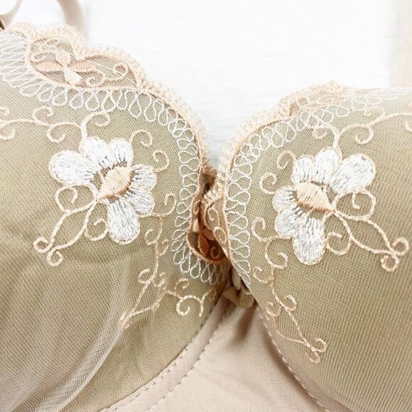 BUY 1 GET 1 FREE Chuns lingerie bra 34d tan nude bridal lightly padded - Picture 2 of 10